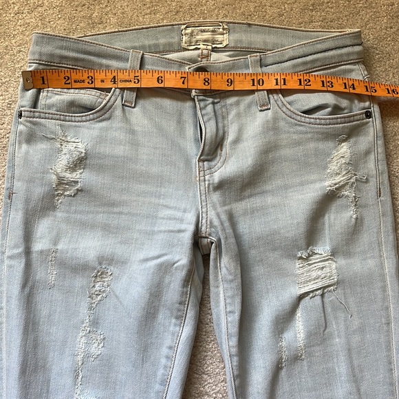 CURRENT/ELLIOTT The Stiletto distressed light wash jeans size 26 - Picture 5 of 13